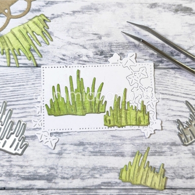 Gummiapan Stanzform Gräser