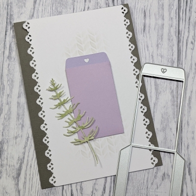 Gummiapan Stanzform Tag Pocket hoch 6.5x4.0cm PRE-ORDER Lieferbar ab 19.01.2026