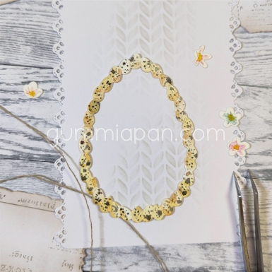 Gummiapan Stanzform Thin Egg Wreath 5.8x8.3cm PRE-ORDER Lieferbar ab 02.03.2026