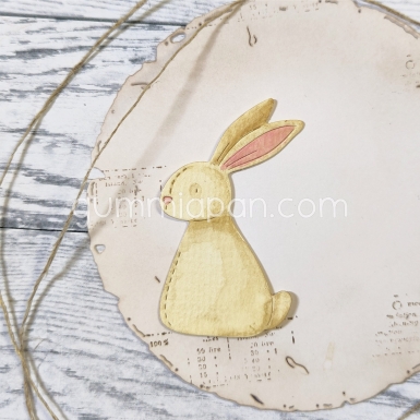 Gummiapan Stanzform Stitched Rabbit 3.0x5.1cm PRE-ORDER Lieferbar ab 02.03.2026
