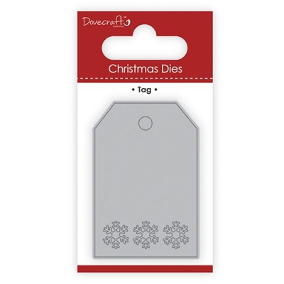 Dovecraft Stanzschablone Christmas Tag 4.2x6.0cm