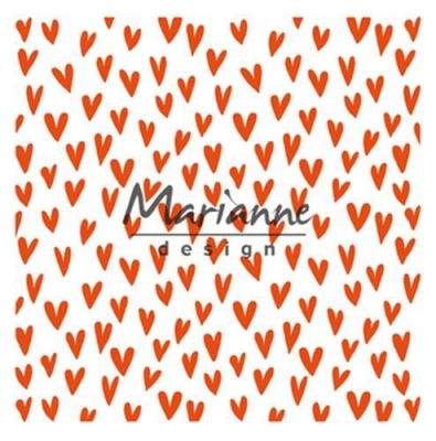 Marianne Design Prägeschablone Trendy Hearts 15x15cm