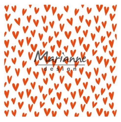 Marianne Design Prägeschablone Trendy Hearts