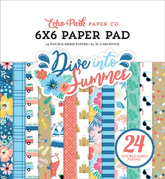 Echo Park Paper Papierblock Dive into Summer Paper Pad 6x6"