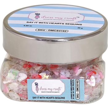 Dress My Crafts Paillettenmix Say it with Hearts Sequins 25g