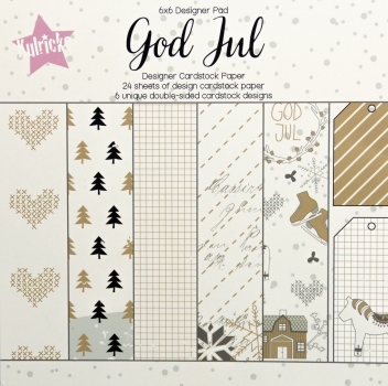 Kulricke Papierpack God Jul 6x6" 24 Bogen