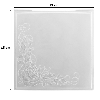 Nellie's Choice Prägeschablone Rosenecke Rose Corner 15x15cm