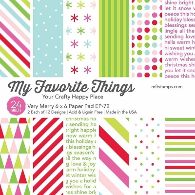 GRATIS! My Favorite Things Papierblock Very Merry Paper Pad 6x6" 24 Blatt