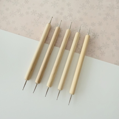 Embossingstifte Set doppelseitig aus Holz