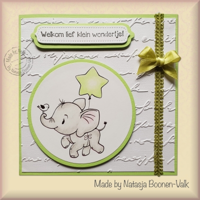 Nellie's Choice Stempel Elefant mit Sternballon 6.0x7.5cm
