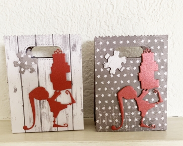 Joy! Crafts Glitzerpapier rot Metallic Cardstock Paper Red 15x30cm (5 Bogen)