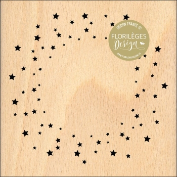 Florilèges Design Holzstempel Sternenkreis Ronde d'étoiles 9cm