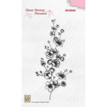Nellie's Choice Clearstempel Kirschblütenzweig 6.3x14cm