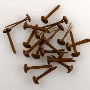 Nellie's Choice Mini Brads braun 3mm 40 Stück