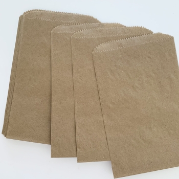 Flachbeutel Adventskalender Kraft 12.5x19.5cm 24 Stück