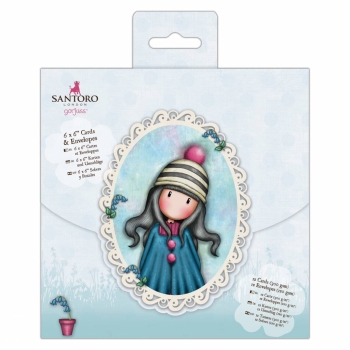 GRATIS! Docrafts Santoro Gorjuss Karten & Couverts 6x6"
