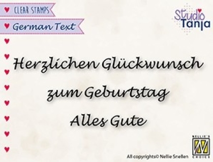 Nellie's Choice Stempel Texte Herzlichen Glückwunsch