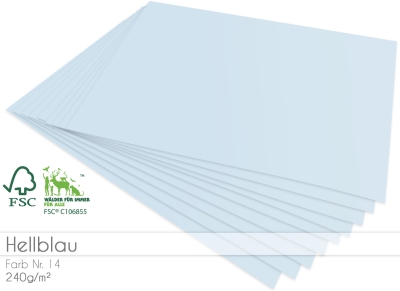 LaCreativ Cardstock Bastelpapier Hellblau 240g/m² DIN A4 PRE-ORDER Lieferbar ab 06.02.2026