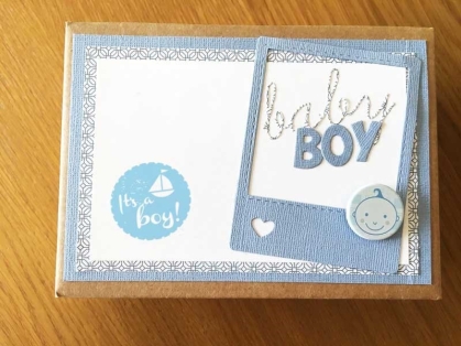 GRATIS! Woodies Holzstempel It's a boy!