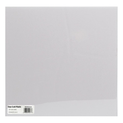 Grafix Craft Plastic Sheets Clear 12x12"