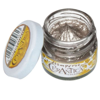 Stamperia Wachspaste Metallic Silber 20ml