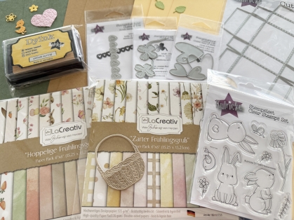 LaCreativ Designpapier Hoppelige Frühlingsgrüsse Paper Pack 6x6" - 24 Bogen