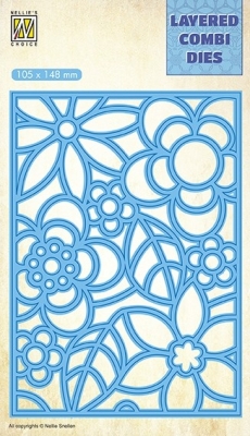 Nellie's Choice Stanzschablone Blumen 10.5x14.8cm