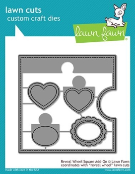 GRATIS! Lawn Fawn - Stanzschablonenset Reveal Wheel Square Add-On