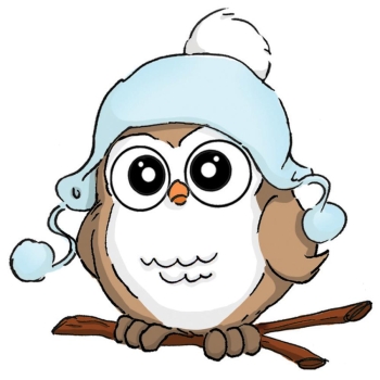 Art Impressions Clingstempel Beanie Whoot 7x7cm