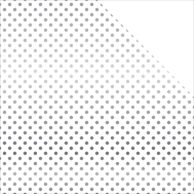 Echo Park Paper - Scrapbookingpapier Foiled Cardstock White Silver 12x12"