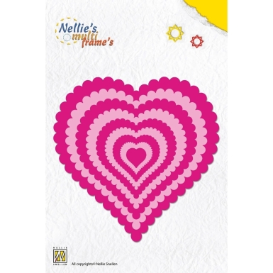 Nellie's Choice Stanzformen Wavy Heart Multi Frames Dies PRE-ORDER Lieferbar ab 29.04.2026