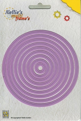 Nellie's Choice Stanzformen Kreise mit Punkte Straight Dotted Round Multiframes Dies