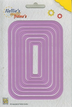 Nellie's Choice Stanzformen Straight Dotted Rectangle Multiframes Dies