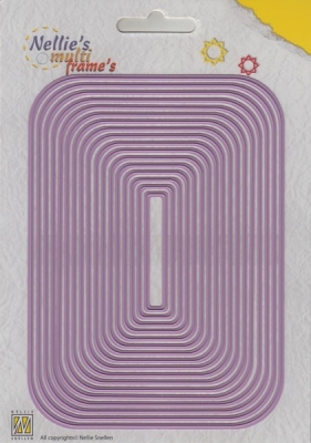 Nellie's Choice Stanzformen Straight Rectangle-2 Multi Frames