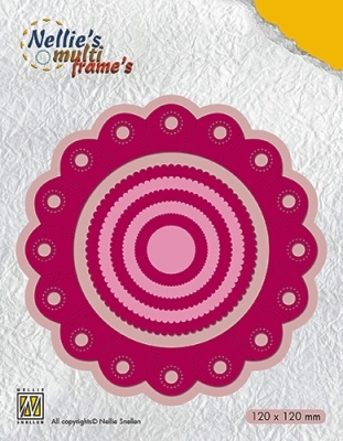 Nellie's Choice Stanzschablonen Rosette rund Multiframes