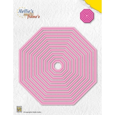 Nellie's Choice Stanzformen Achteck Straight Octagon Multiframes Dies