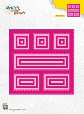 Nellie's Choice Stanzen Bilderrahmen Quadrat Block Multi Frames