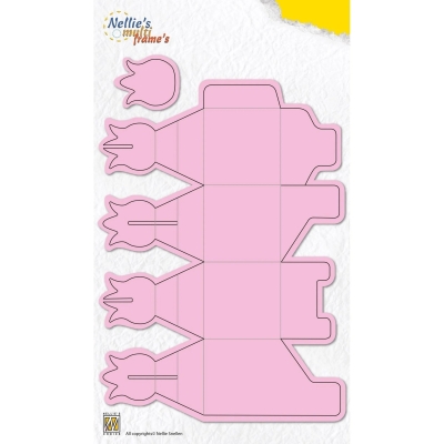 Nellie's Choice Stanzform Tulpenbox Wrapping Box Tulip Multiframes Dies 14.5x21.1cm