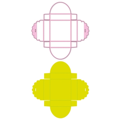 Nellie's Choice Stanzform Bonbonbox Wrapping Multiframes Dies (Grösse Stanzform 17.1x17.1cm)