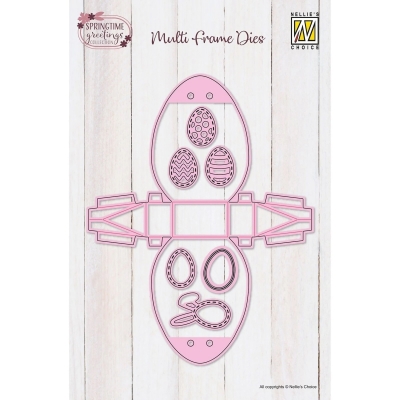 Nellie's Choice Stanzform Eggshaped Box Wrapping Dies Multi Frames