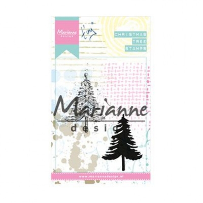 Marianne Design Clingstempelset Christmas Tree Stamps