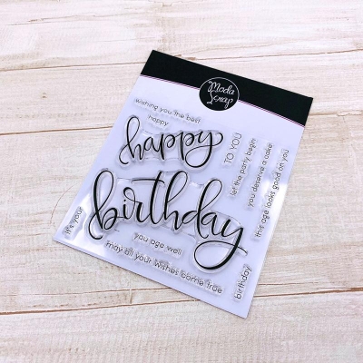 ModaScrap Stempel Happy Birthday Clear Stamps