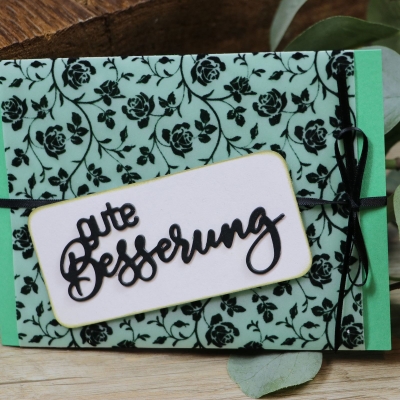 Mundart Stempel Stanzschablone gute Besserung