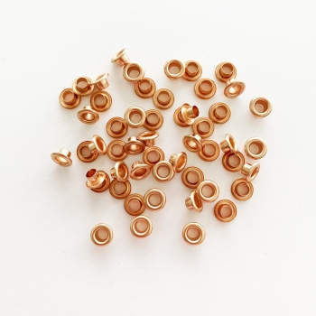 50 Stück Standard Oesen rosegold 4mm