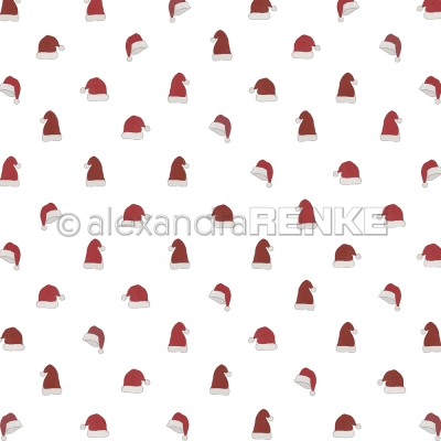 Alexandra Renke Papier Weihnachtsmütze Rapport 12x12"