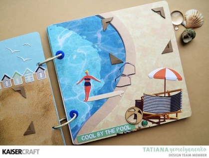 GRATIS! Kaisercraft Papier Summer Splash Poolside 12x12"