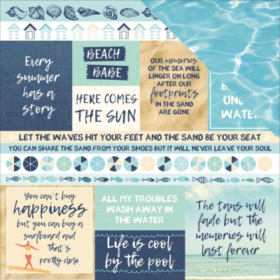 GRATIS! Kaisercraft Papier Summer Splash Sun Seeker 12x12"