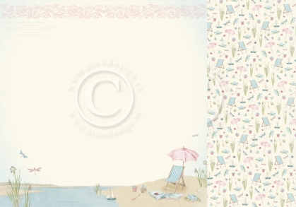 GRATIS! Pion Design Papier Seaside Stories Summertime 12x12"