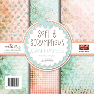 Polkadoodles Papierblock Soft & Scrumptious Paper Pack 6x6"