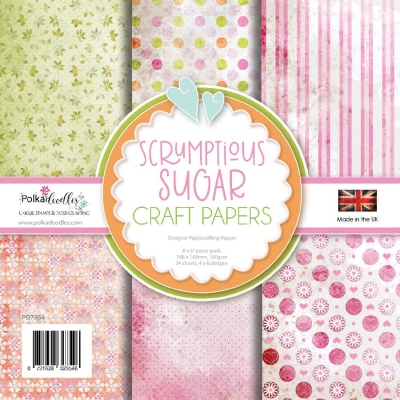 Polkadoodles Papierblock Scrumptious Sugar Craft Papers 6x6"